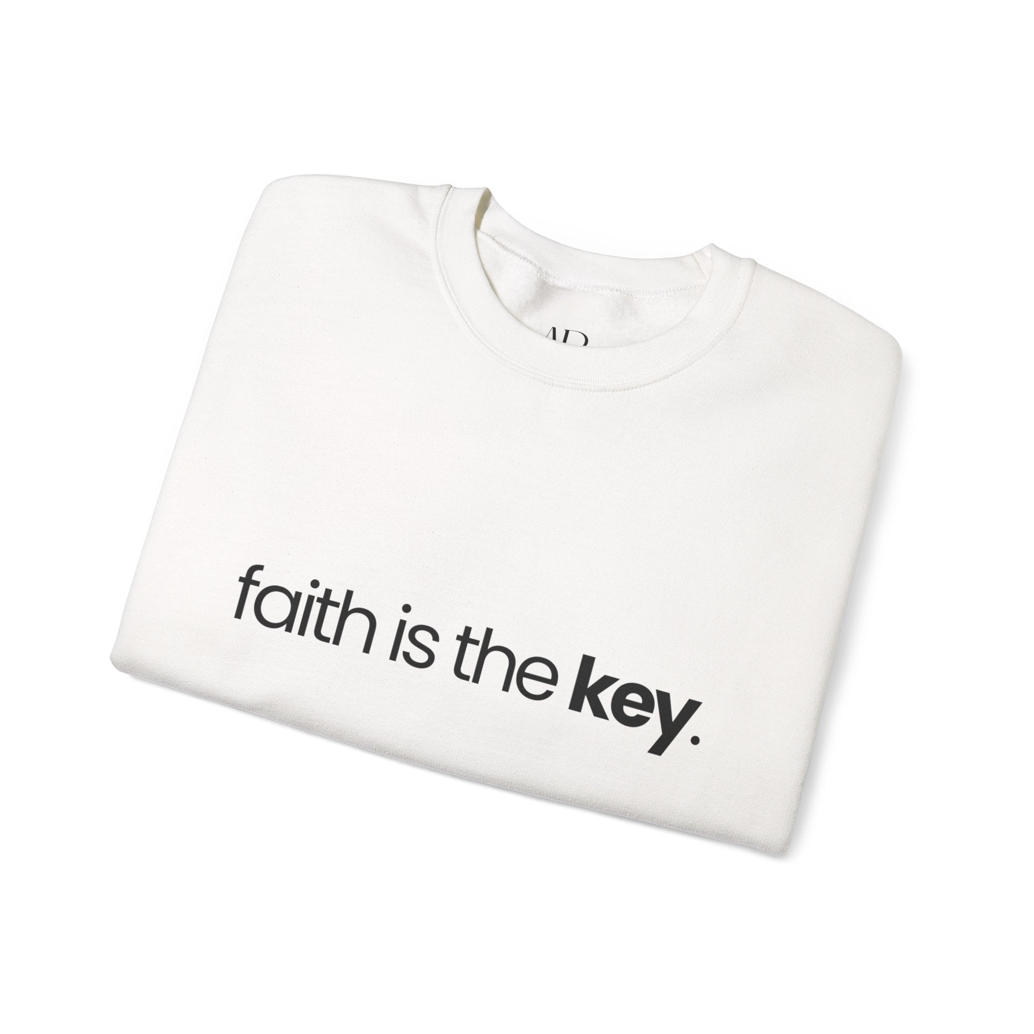 Faith is the Key Minimalist Crewneck Sweatshirt