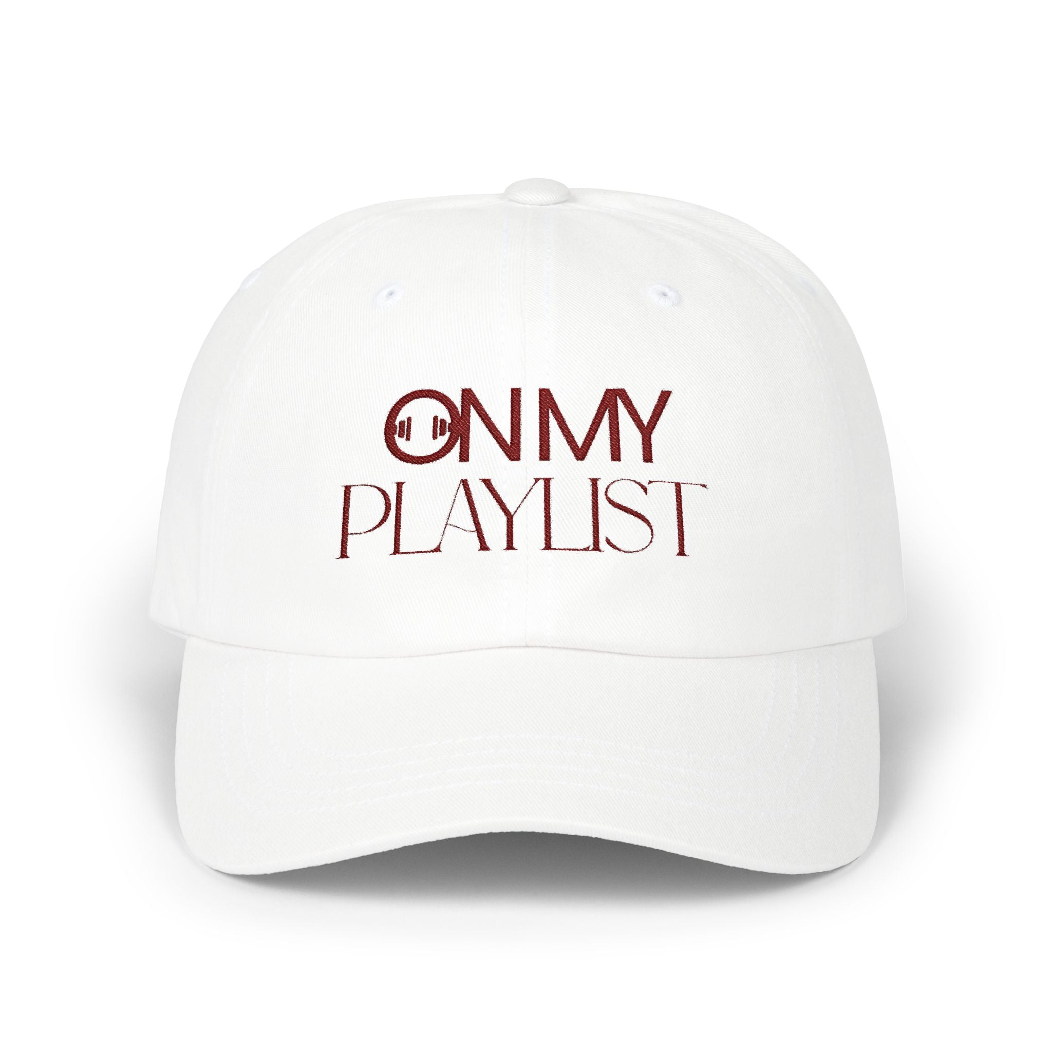 On My Playlist Dad Cap – Embroidered Music Lover Baseball Hat