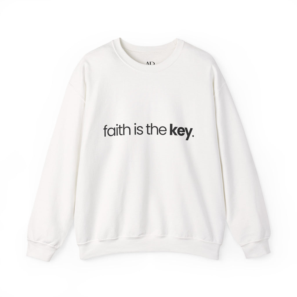 Faith is the Key Minimalist Crewneck Sweatshirt